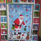 Santa Fabric Advent Calendar 