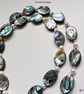 Designer Abolone Shell & Shell Pearl Necklace  - Image 9