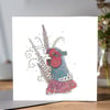 Floral Pheasant Greeting card 