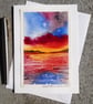 Sunrise. Blank Card. Original Painting. 260133 - Image 2