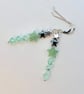 Green Earrings, Stars & Swarovski Crystals, Birthday, Anniversary, Gifts For Her - Image 7
