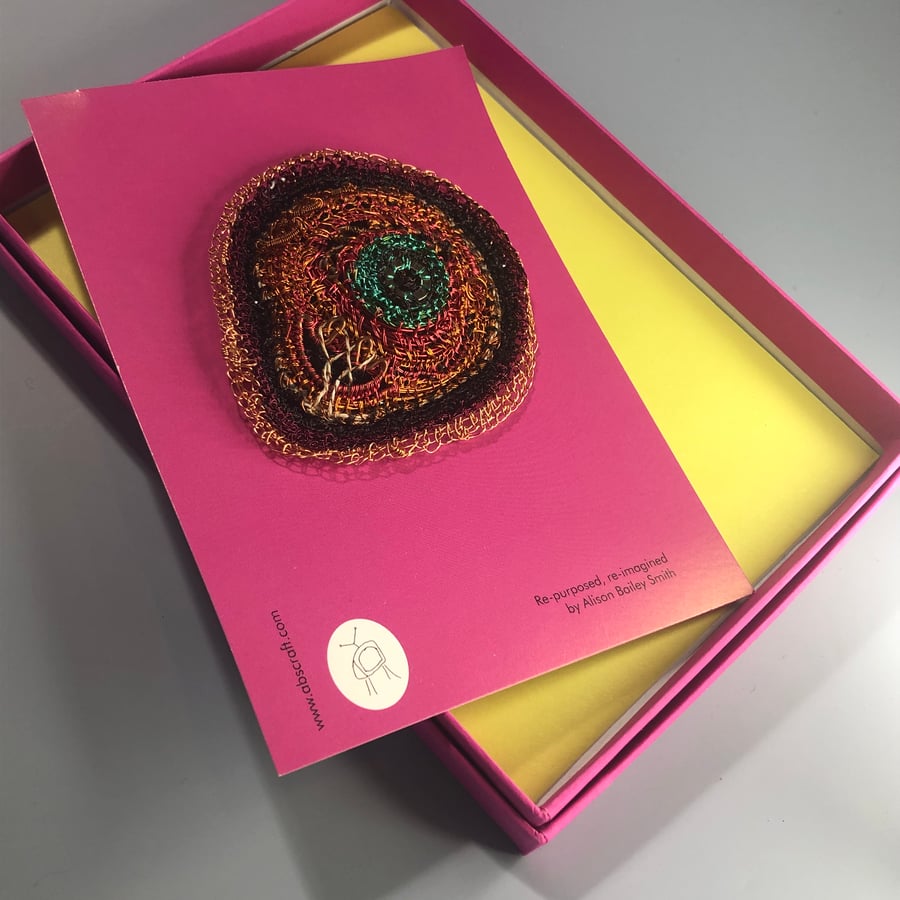 Large Recycled brooch