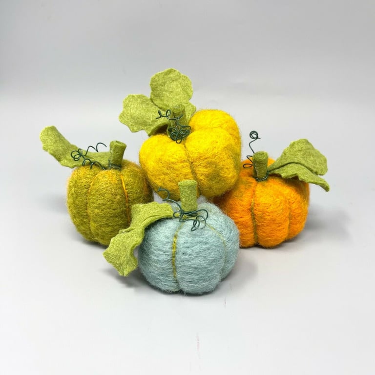 The Crafty Kit Company 'Woolly Pumpkins' Needle Felting Kit
