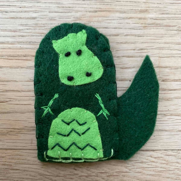 Dinosaur finger puppet