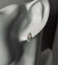 Sterling Silver Leaf print Stud Earrings - Image 2