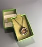 Rhodium Plated locket with recycled wire - Image 1