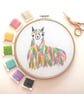 Embroidery Kit - Llama Embroidery Kit, Hand Embroidery - Image 4