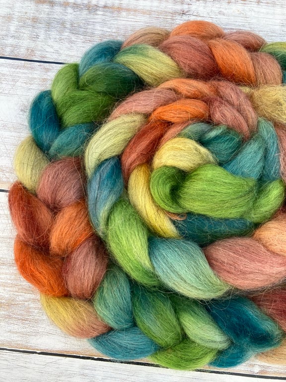 Grey Faroe Spinning Fibre 100g Aspen