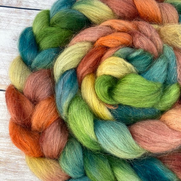 Grey Faroe Spinning Fibre 100g Aspen