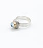 Topaz Silver and Gold Ring - Image 2