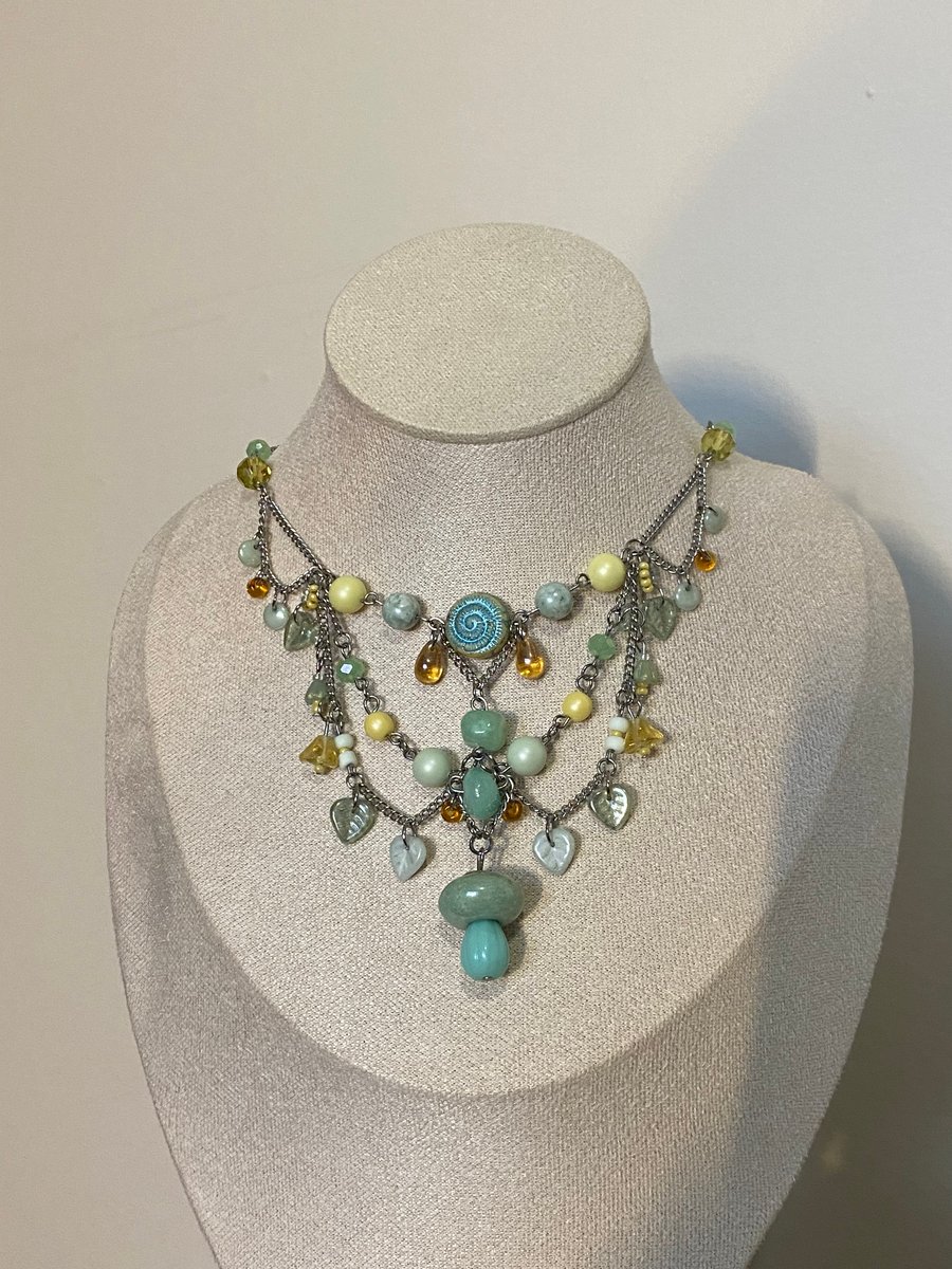 Sharla - Pixie Mushroom Choker Necklace 