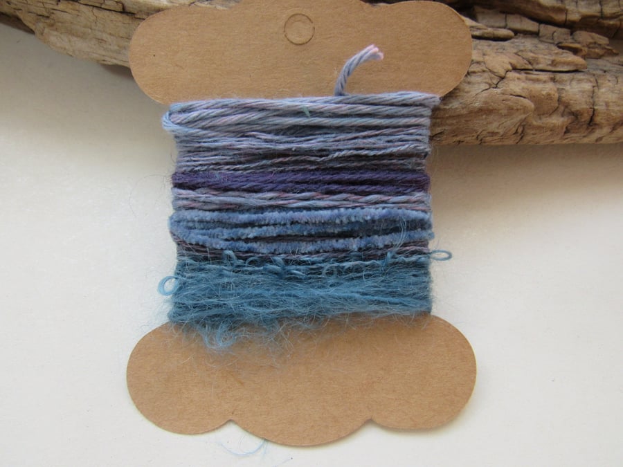 Small Dark Violet Blended Natural Dye Purple Textured Thread Pack