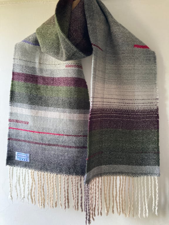 Fylingdales Hand Woven Herringbone Lambswool Scarf