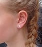 Recycled Sterling Silver Sewing Machine Earrings – Gift For a Sewer - Image 5