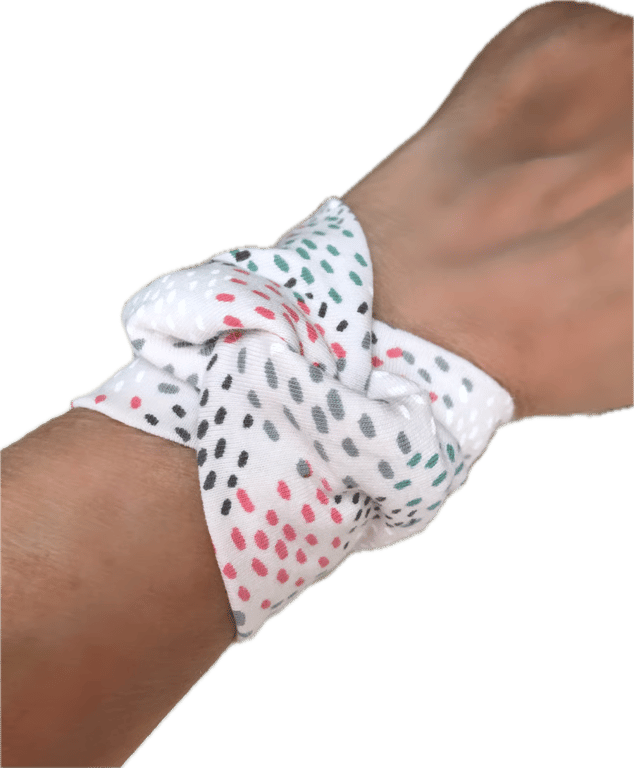 Wide wrist cover up pastel design bracelet, wrist cover up, slip on cuff gift