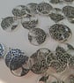 30 x Tibetan Antique Silver 25mm Round Tree Of Life Charms