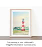 Original ACEO Miniature Watercolour Painting Smeatons Tower Lighthouse Plymouth - Image 5