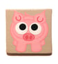 Pig Magnet - cute hand painted magnetic art - stocking filler for pig lover - Image 1