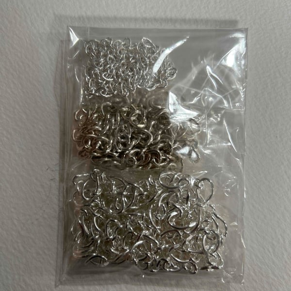 Assorted silver chains for jewellery making (f15)