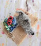 Needle Felted Lurcher Brooch - Image 3