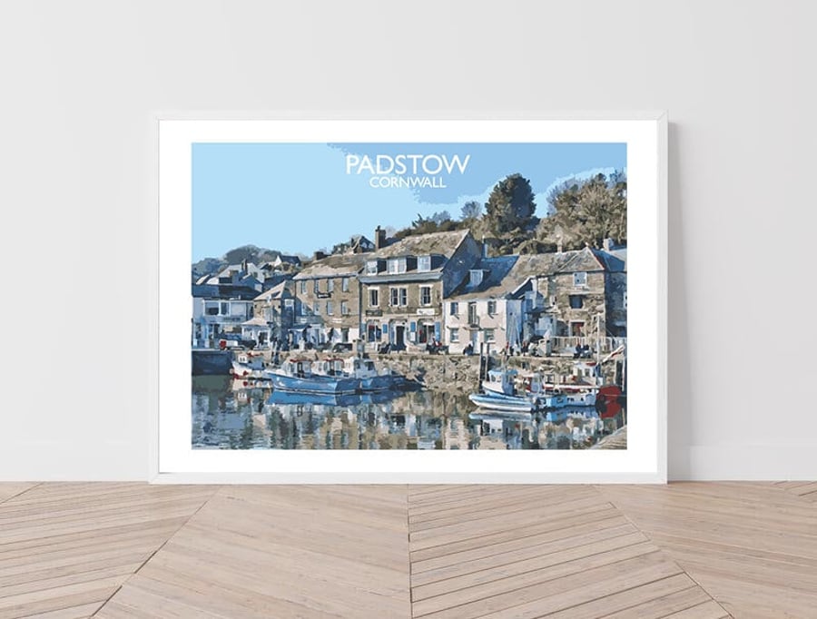 Padstow, Cornwall Art Print Travel Poster Railway Poster Salty Seas Original Pri