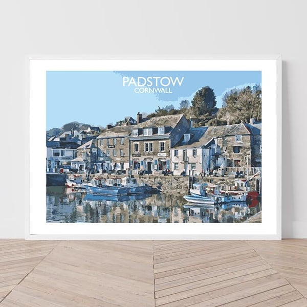 Padstow, Cornwall Art Print Travel Poster Railway Poster Salty Seas Original Pri