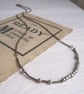 Customisable City Morse Code necklace - Manchester - mixed metals - Image 2