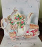Watercolour card Tea for one