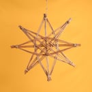 Handwoven Willow Star, Nordic Scandinavian Wall Decoration (40cm)