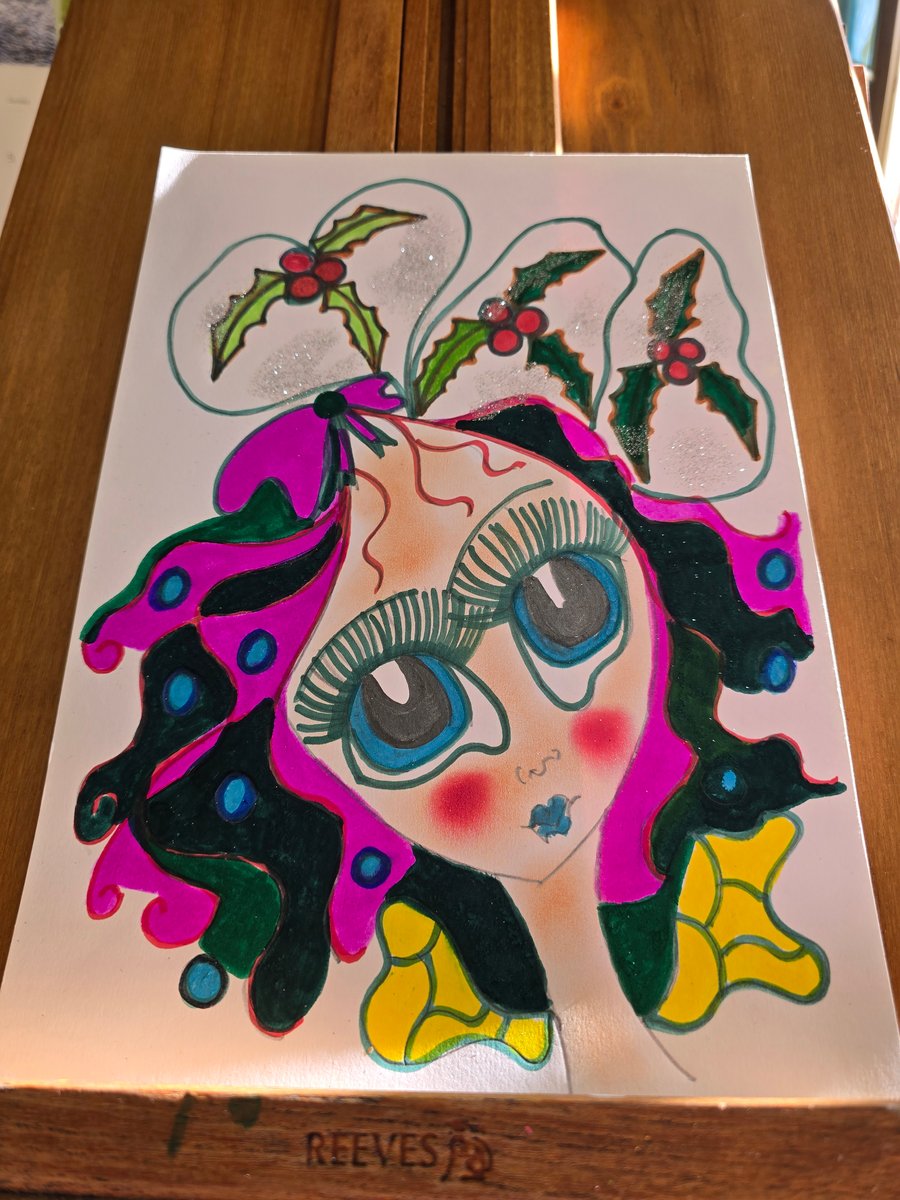 Christmas Fairy Drawing 