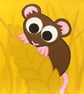 Harvest Mouse Painting - Small Canvas Art of a Cute Mouse on Wheat - Image 1