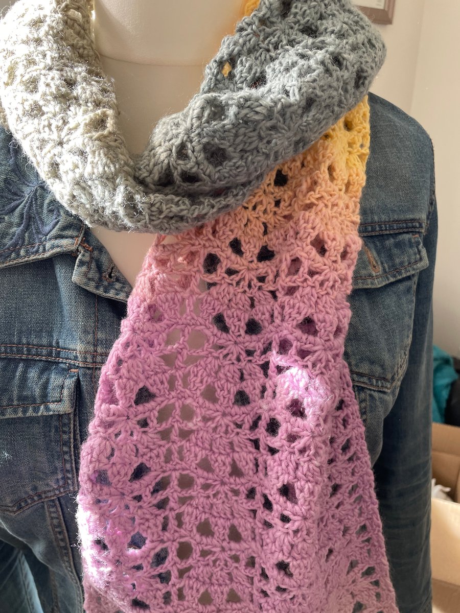 Handmade crochet scarf