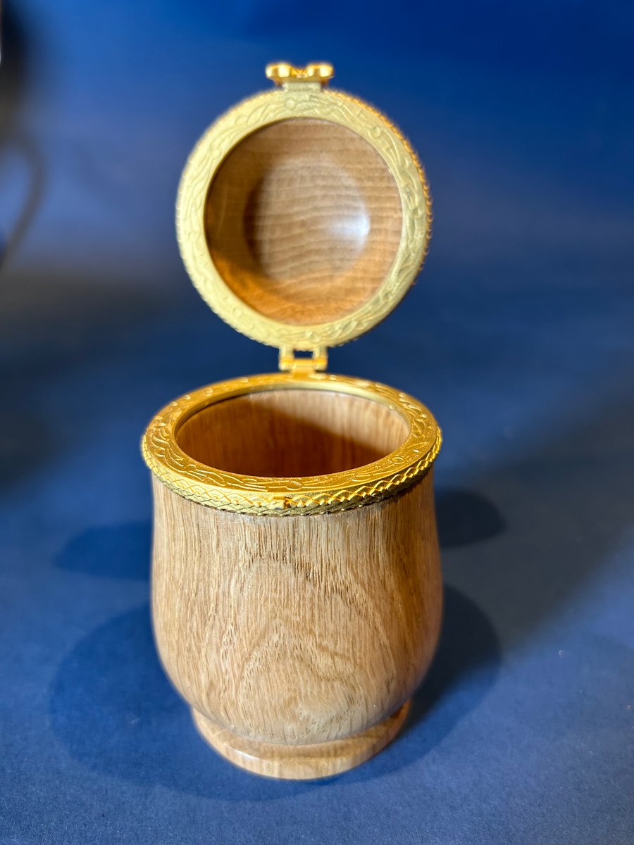 Hand Crafted from Oak, a Decorative Wooden Storage box 