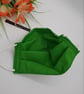 Green large face mask, adjustable,  nose wire,  3 layer.   - Image 7