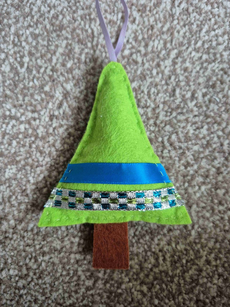 Hand sewn felt christmas tree