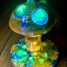 Handmade magic mushroom solar light