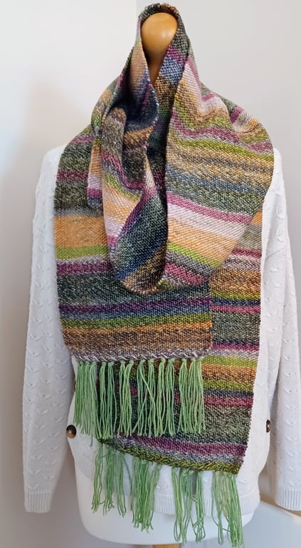 Hand woven scarf