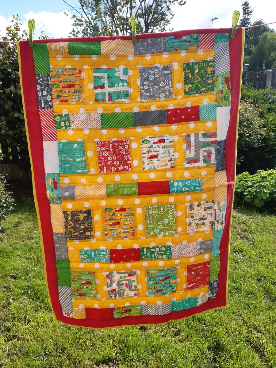 Handmade, Bespoke Cot Quilt