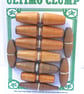 10 Vintage Wooden Toggles - Image 1
