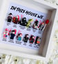 Horror Halloween “In This House We” 12 Minifigure Frame - Image 1