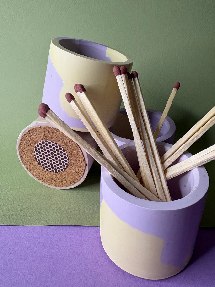 Mini Match Pot Holder In Lemon Lavender Colourway 