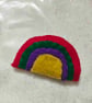 Handmade rainbow brooch