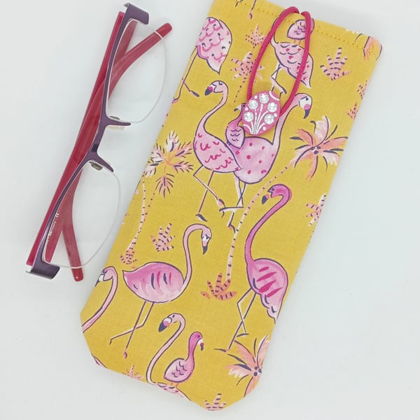 Flamingo glasses case NO POSTAGE 247KF