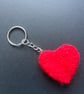 Needle felted heart keyring - Image 4