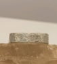 Sterling Silver Sandcast Style Texture Ring – Rustic Pinky Ring - Image 10