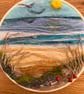 Needlefelted beach , seaside picture.  - Image 2