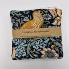 5 luxury Bamboo washable make up pads bird print reusable make up pads