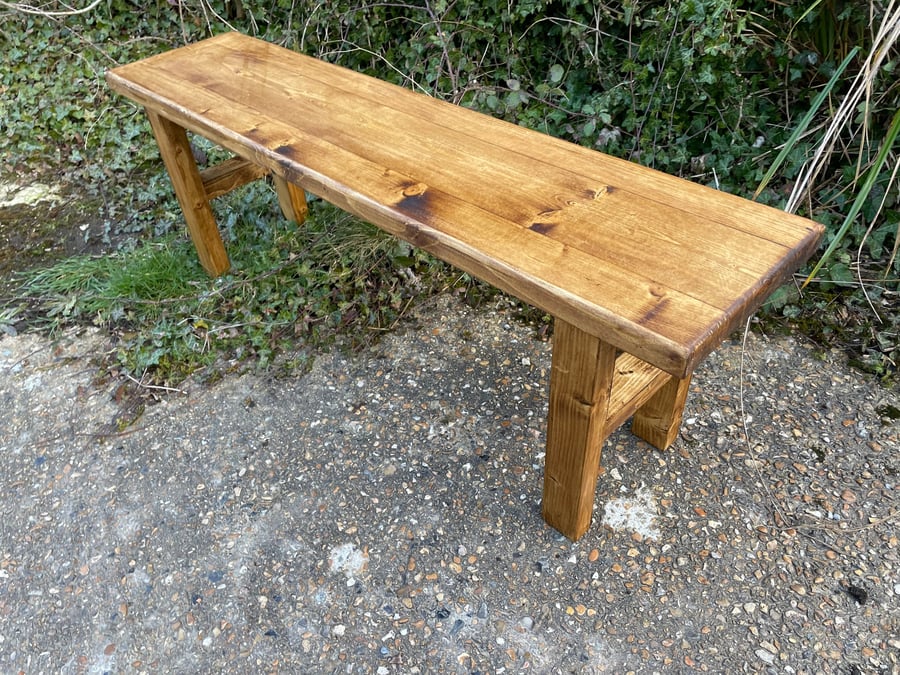 Wooden hallway bench seat discount