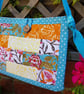 Fabric Crossbody Bag with patchwork panel  - Image 2
