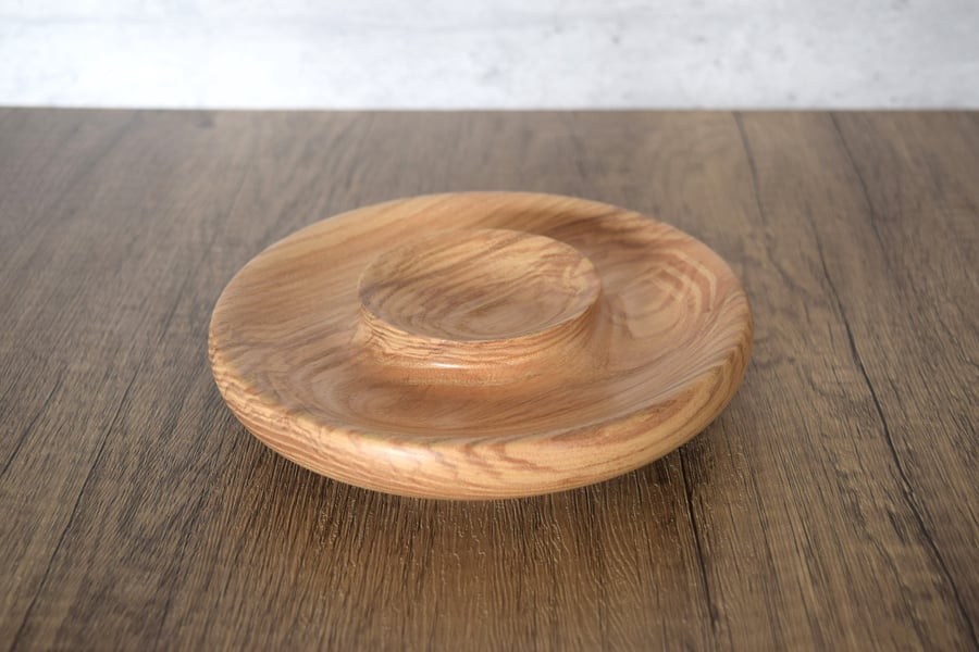 American Ash Wood Turned Jewellery Dish 